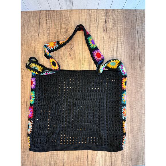 Boho Purse Crochet Multicolor Purse Crossbody Bag NEW FAST SHIP Travel Bag - Picture 2 of 5